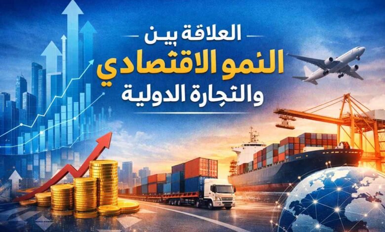 العلاقة بين النمو الاقتصادي والتجارة الدولية